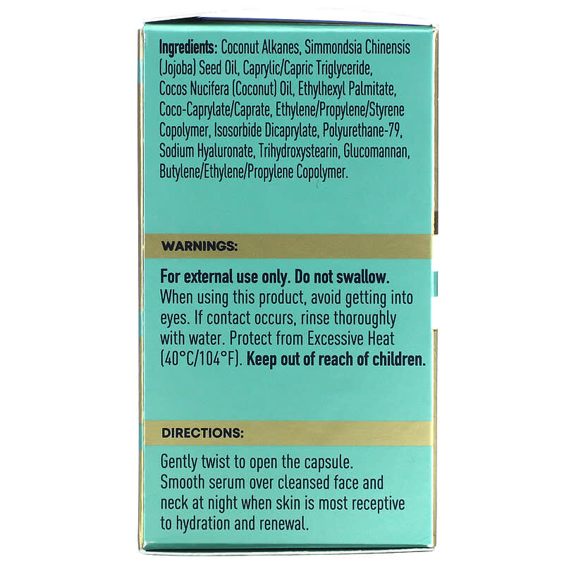 RoC, Multi Correxion, Hydrate + Plump, Night Serum Capsules, Fragrance-Free, 30 Biodegradable Capsules 840103210346