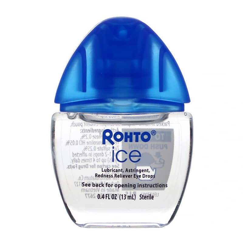 Rohto, Cooling Eye Drops, Ice, All-In-One, 0.4 fl oz (13 ml) 310742010862