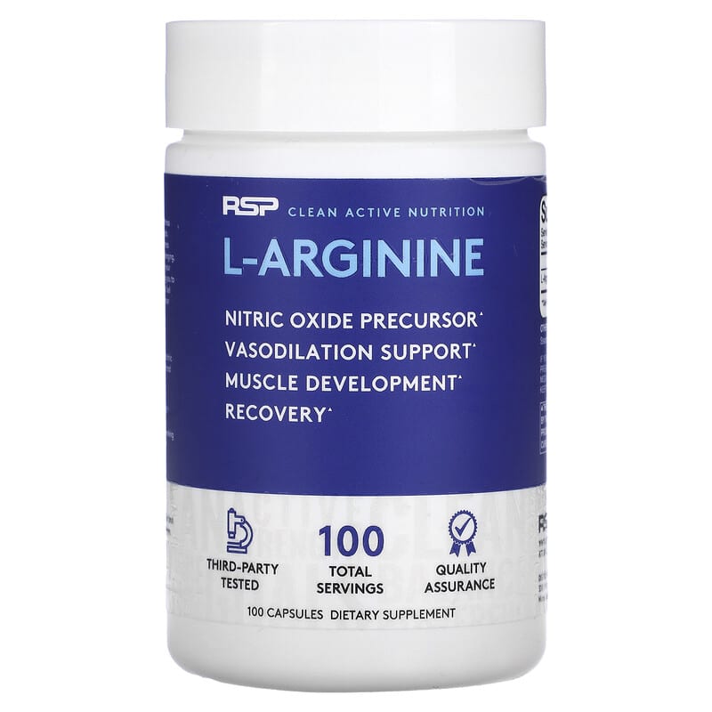 RSP Nutrition L-Arginine 100 Capsules 854446006627