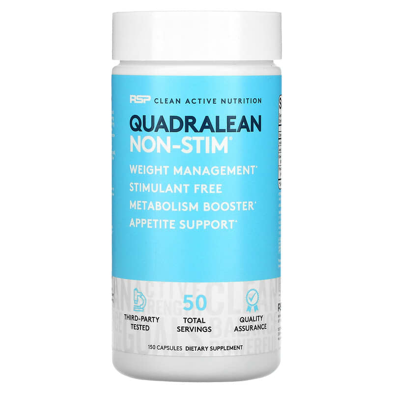 RSP Nutrition QuadraLean Non-Stim 150 Capsules 854446006696