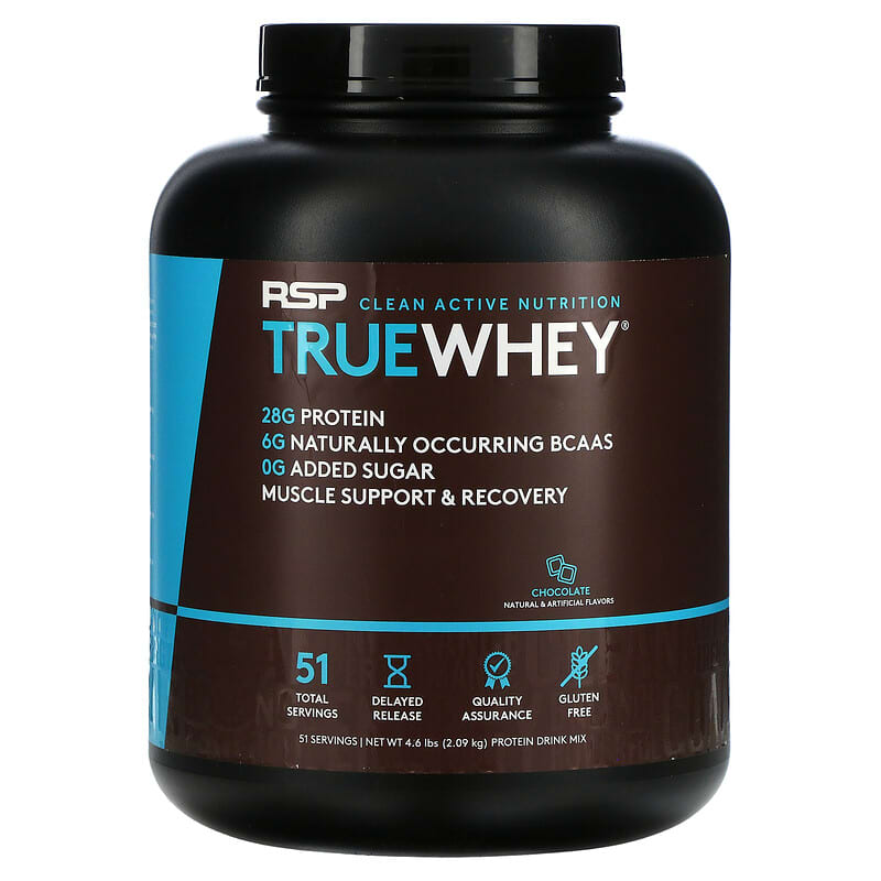 RSP Nutrition TrueWhey Chocolate 4.6 lbs (2.09 kg) 858491007134