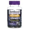 Sambucol Black Elderberry Immune Support Gummies with Vitamin C & Zinc Natural Berry 60 Gummies 896116001310