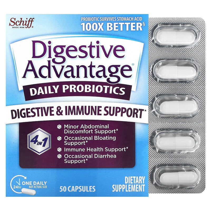 Schiff Digestive Advantage Daily Probiotics 50 Capsules 20525181671