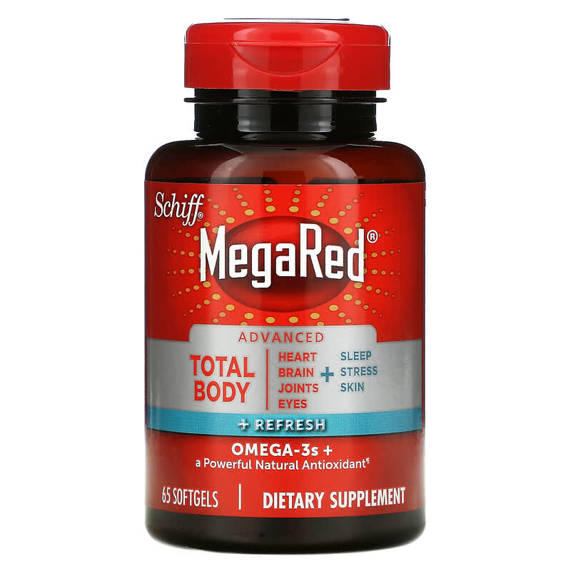 Schiff, MegaRed, Advanced Total Body + Refresh,  65 Softgels 20525107138