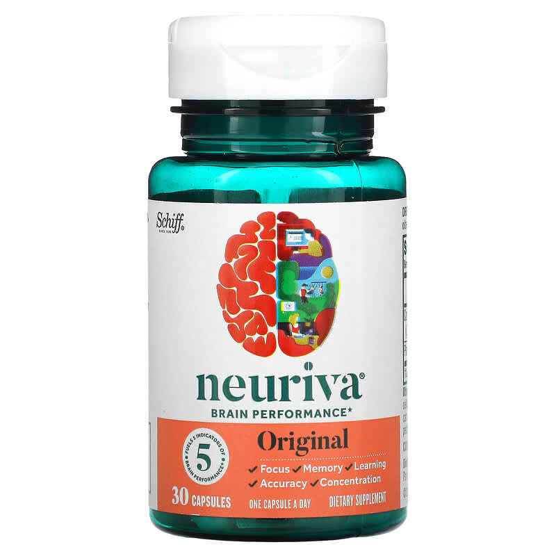 Schiff, Neuriva Brain Performance, Original, 30 Capsules 647865995470