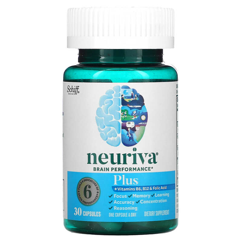 Schiff, Neuriva Brain Performance, Plus, 30 Capsules 647865995500