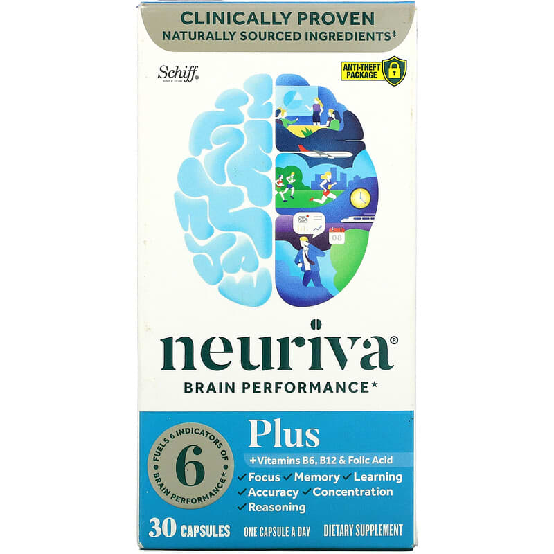 Schiff Neuriva Brain Performance Plus 30 Capsules 647865995500