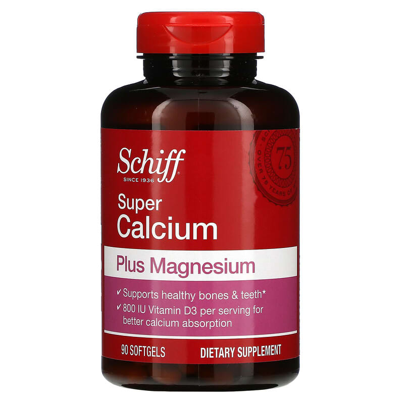 Schiff Super Calcium Plus Magnesium 90 Softgels 20525113429