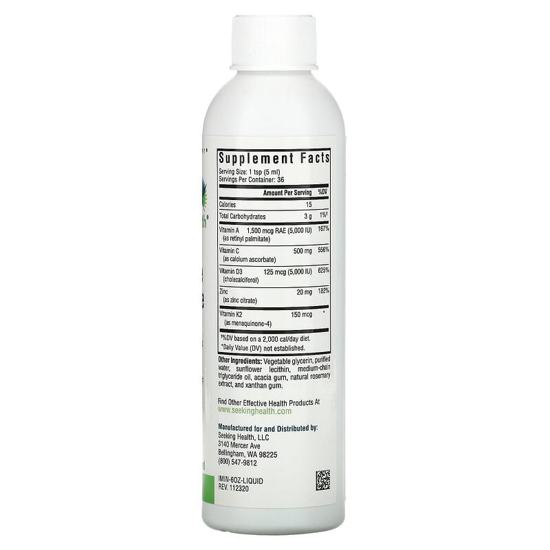 Seeking Health, Immune Intensive, 6 fl oz (180 ml) 810007521688