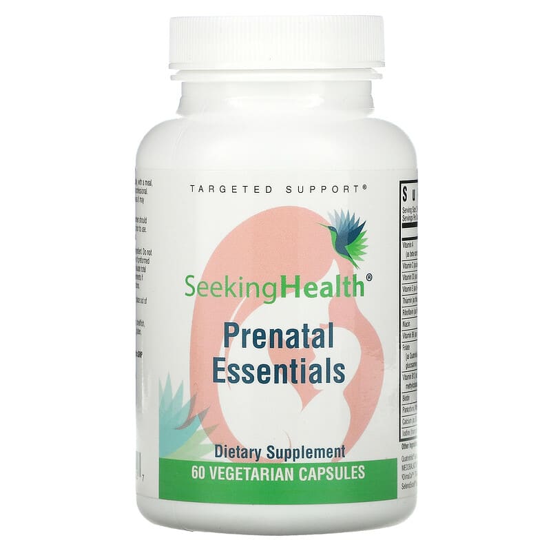 Seeking Health Prenatal Essentials 60 Vegetarian Capsules 810007521527