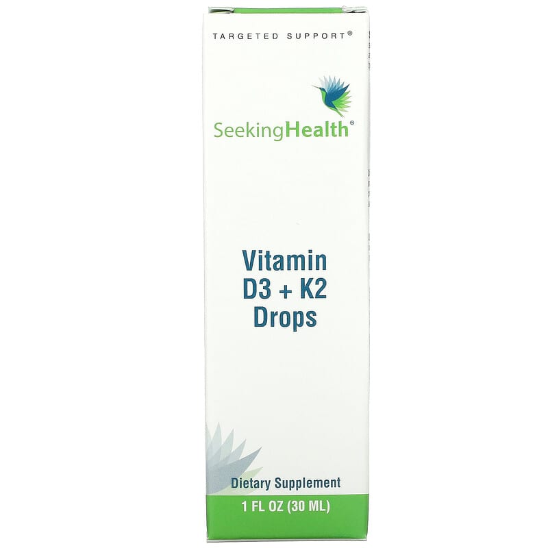 Seeking Health Vitamin D3 + K2 Drops 1 fl oz (30 ml) 810007521350