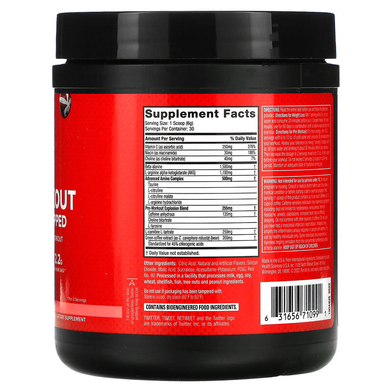 Six Star, Pre-Workout Explosion, Ripped, Watermelon, 6.01 oz (170 g) 631656710991