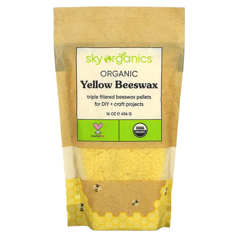 Sky Organics Organic Yellow Beeswax 16 oz (454 g) 856045007241