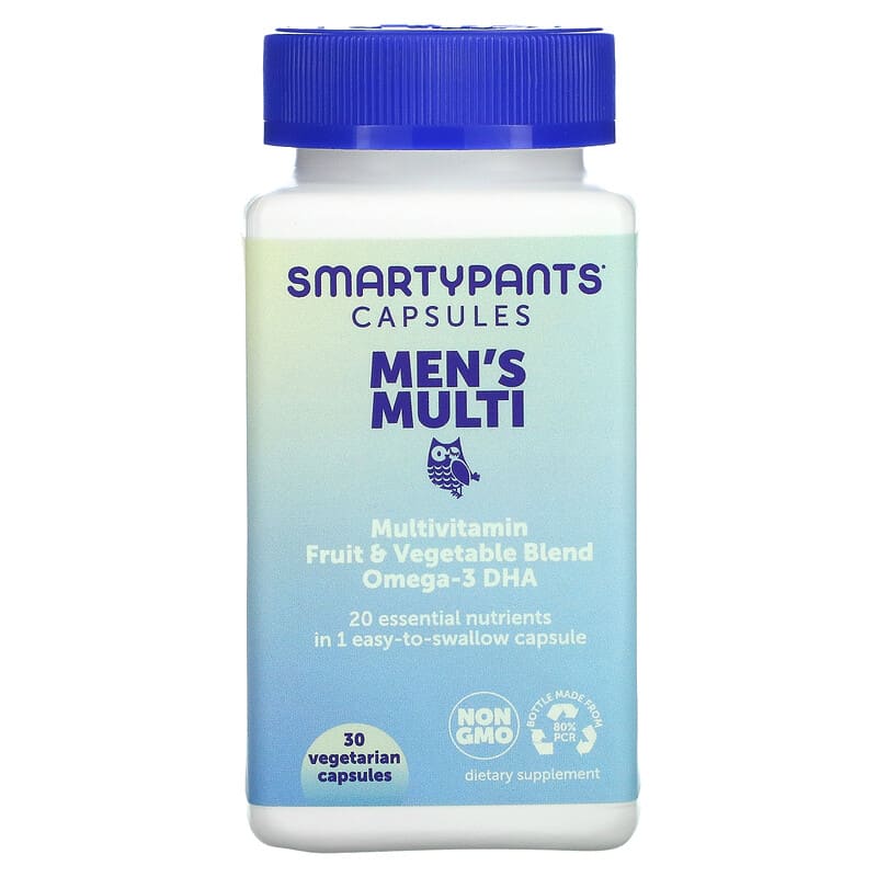SmartyPants, Men's Multi, 30 Vegetarian Capsules 817053023210