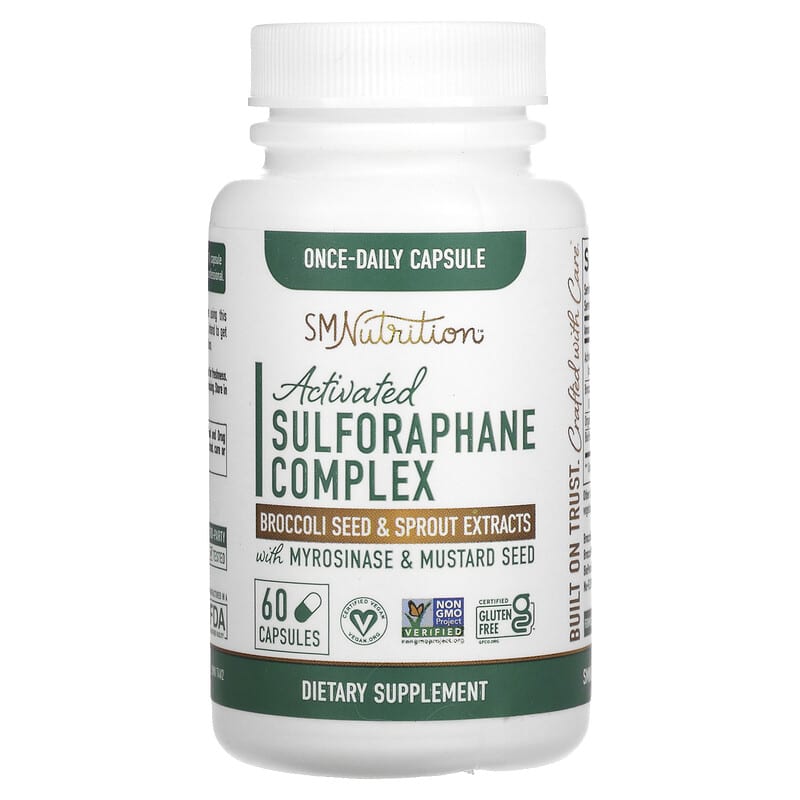 SMNutrition Activated Sulforaphane Complex with Myrosinase & Mustard Seed  60 Capsules 850005458166