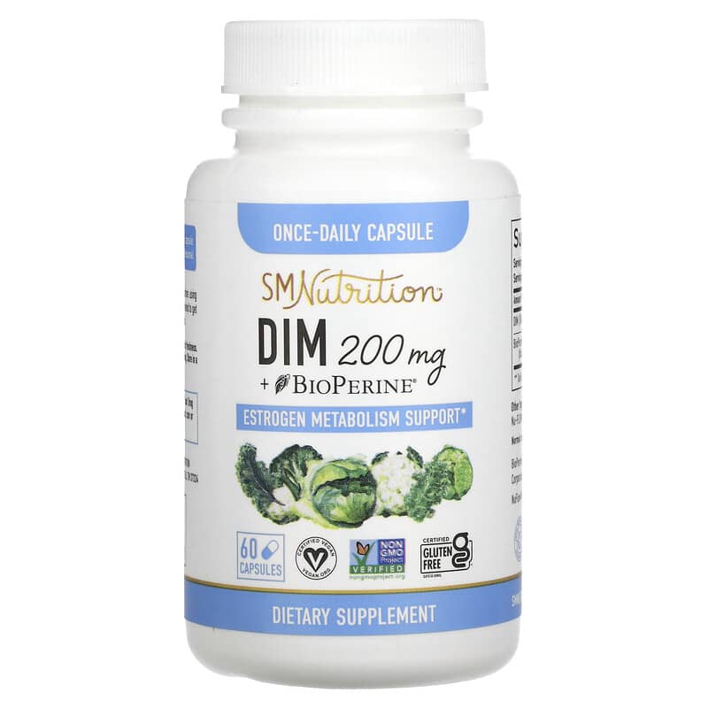 SMNutrition DIM + BioPerine 200 mg  60 Capsules 850005458005