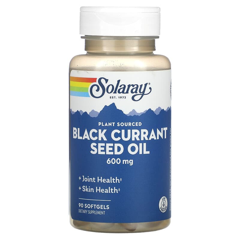 Solaray Black Currant Seed Oil 600 mg 90 Softgels 76280008326
