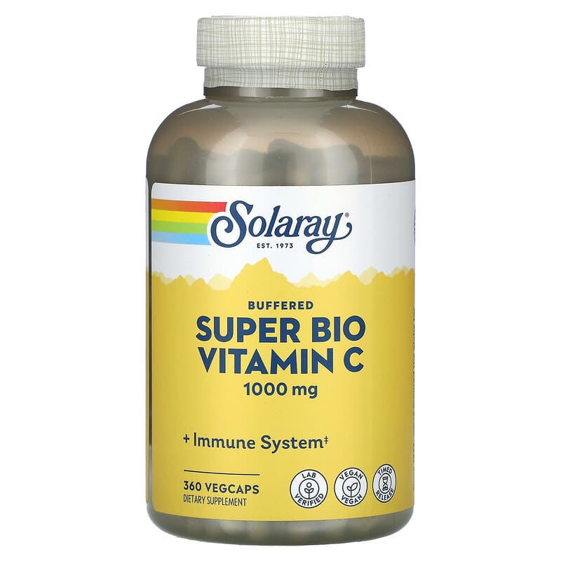 Solaray Buffered Super Bio Vitamin C 500 mg 360 VegCaps 76280044621