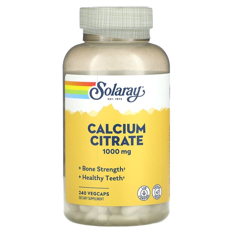Solaray Calcium Citrate 250 mg 240 VegCaps 76280458527