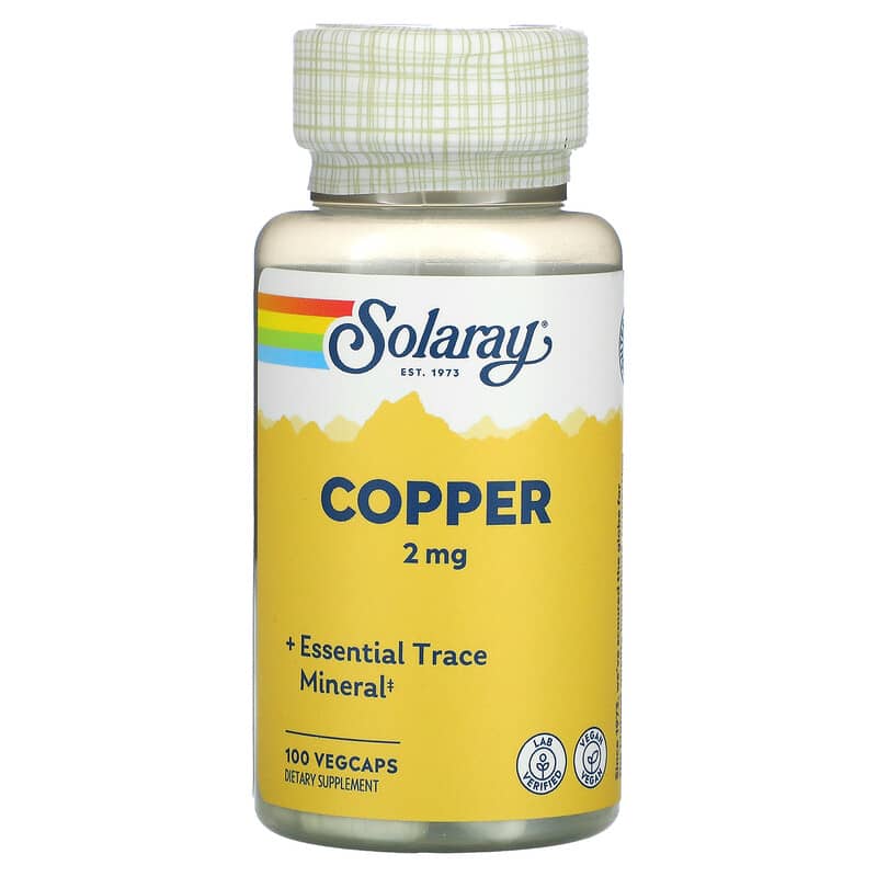 Solaray Copper 2 mg 100 VegCaps 76280459319