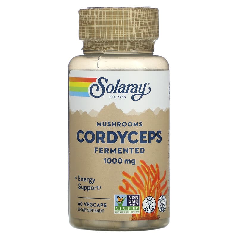 Solaray Cordyceps Fermented Mushrooms 500 mg 60 VegCaps 76280771930