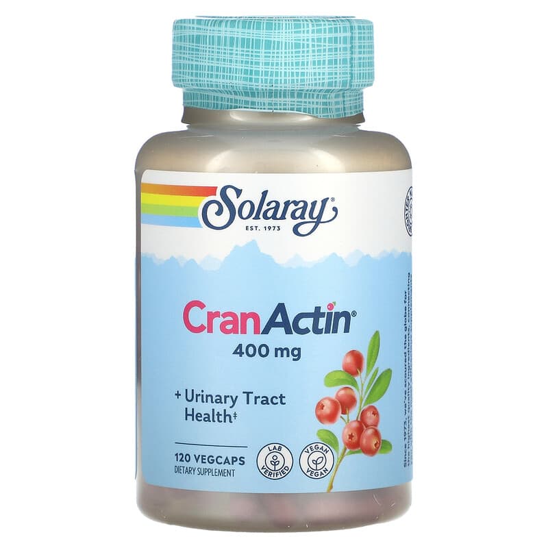 Solaray, CranActin, Urinary Tract Health, 400 mg, 120 VegCaps 76280008418