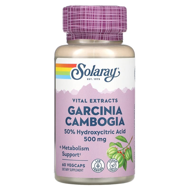 Solaray Garcinia Cambogia 500 mg 60 Vegcaps 76280227703