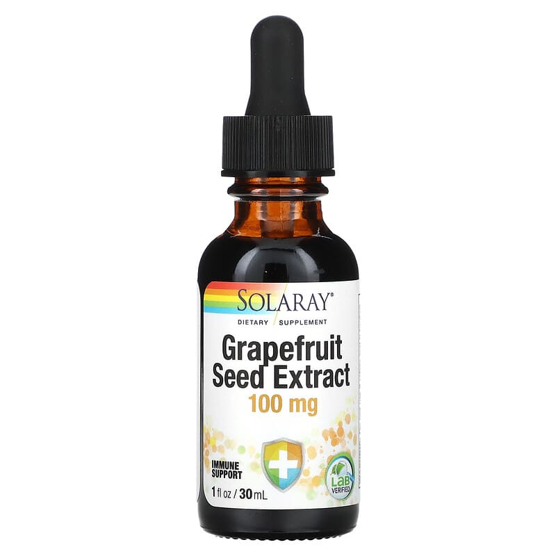 Solaray Grapefruit Seed Extract 100 mg 1 fl oz (30 ml) 76280116076