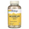 Solaray High Potency Betaine HCL with Pepsin 650 mg 250 VegCaps 76280048155