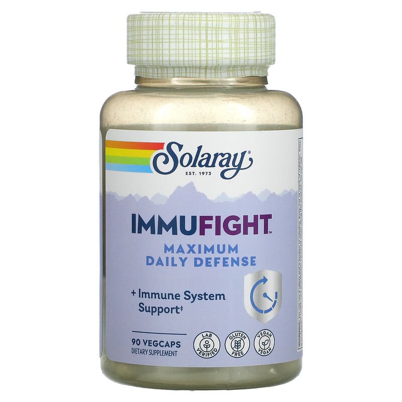 Solaray, ImmuFight, Maximum Daily Defense, 90 VegCaps 76280146714