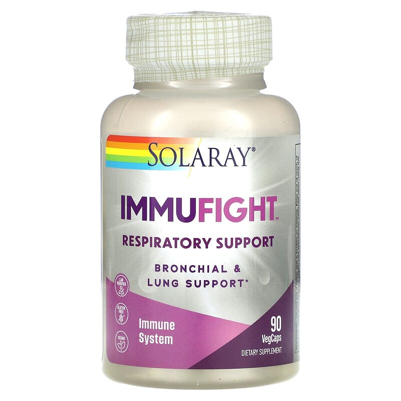Solaray, ImmuFight, Respiratory Support, 90 VegCaps 76280563160