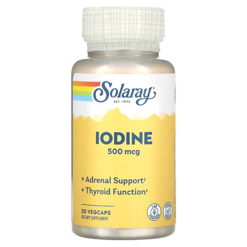 Solaray Iodine 500 mcg 30 VegCaps 76280142600