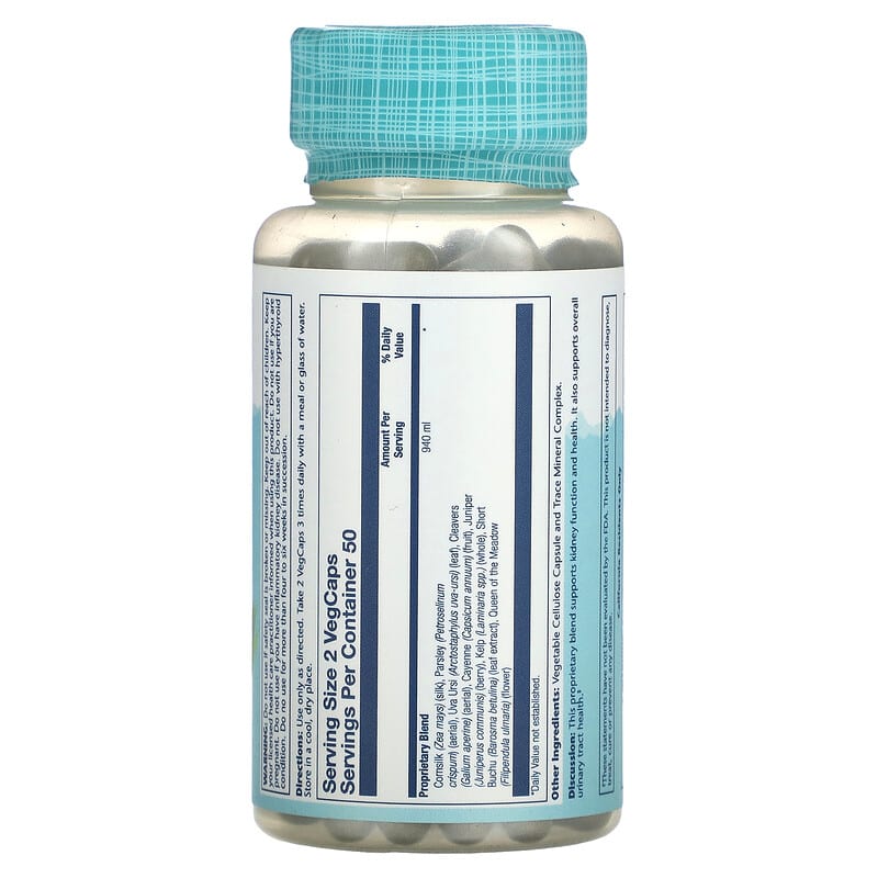 Solaray, Kidney Blend SP-6, 100 VegCaps 76280002607
