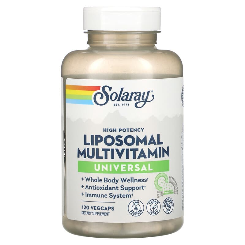 Solaray Liposomal Multivitamin Universal 120 VegCaps 76280830385