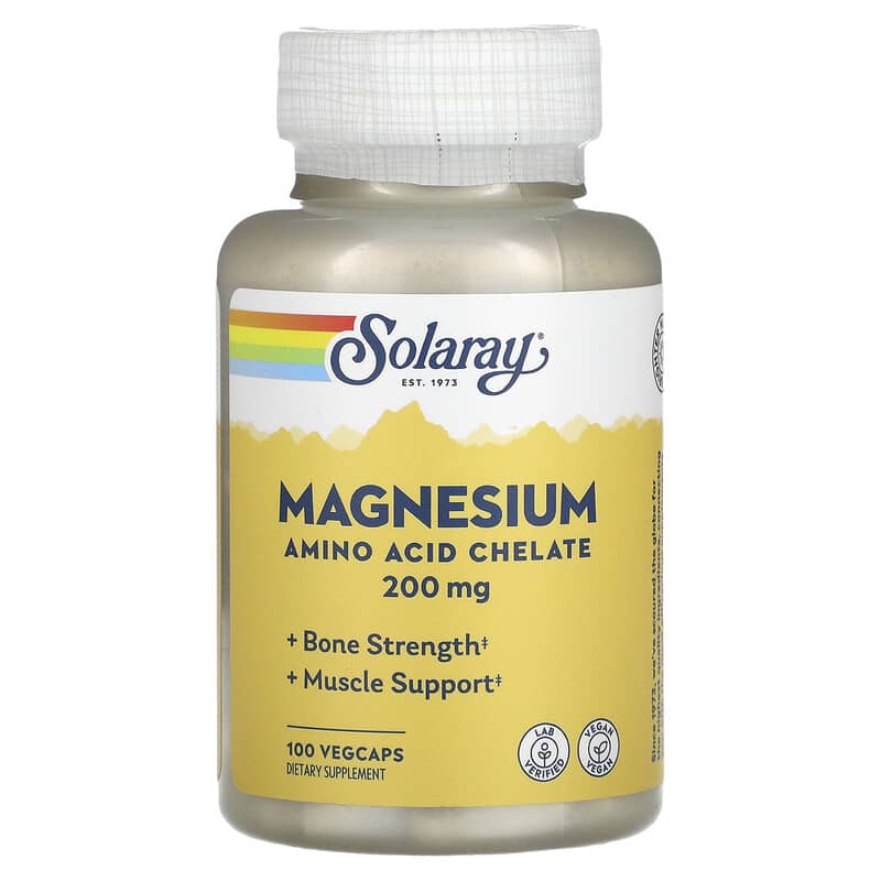 Solaray Magnesium 200 mg 100 VegCaps 76280046304