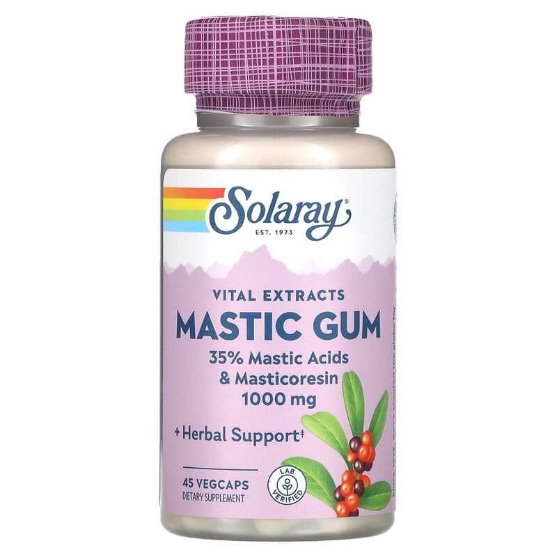 Solaray Mastic Gum  500 mg 45 VegCaps 76280036886
