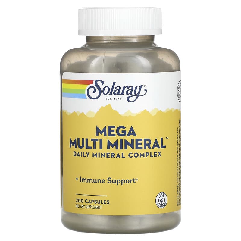 Solaray Mega Multi Mineral 200 Capsules 76280045116