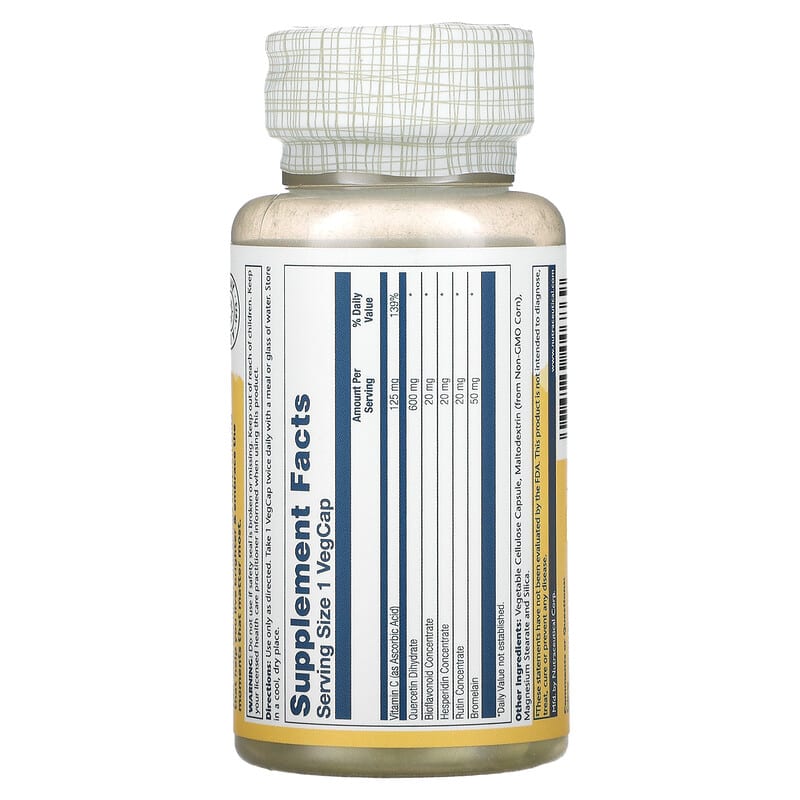 Solaray, Mega Quercetin, 600 mg, 60 VegCaps 76280446869