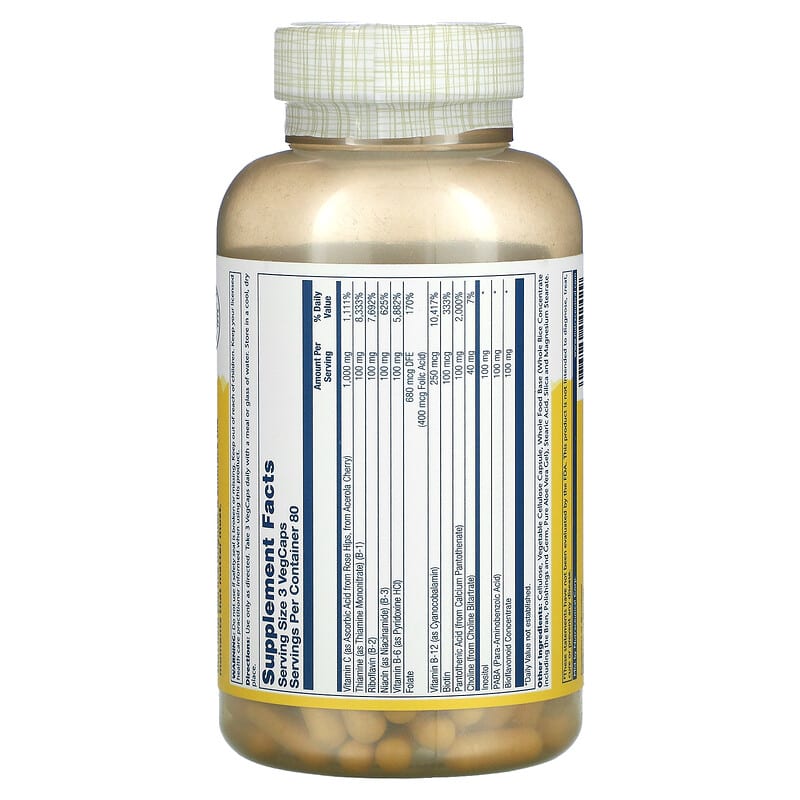 Solaray, Mega Vitamin B-Stress, Timed-Release, 240 VegCaps 76280042429