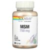 Solaray MSM with Turmeric Boswellia & Devil's Claw 750 mg 90 VegCaps 76280008623