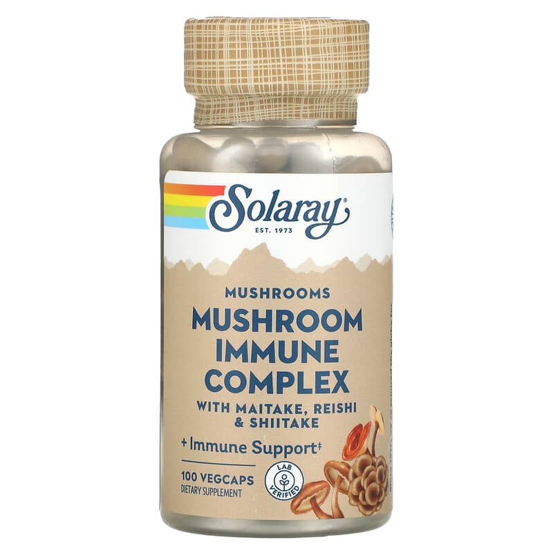 Solaray Mushroom Immune Complex with Maitake Reishi & Shiitake 100 VegCaps 76280013788