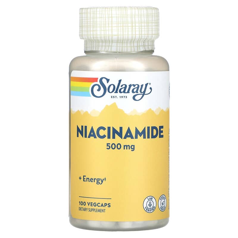 Solaray Niacinamide 500 mg 100 VegCaps 76280043655