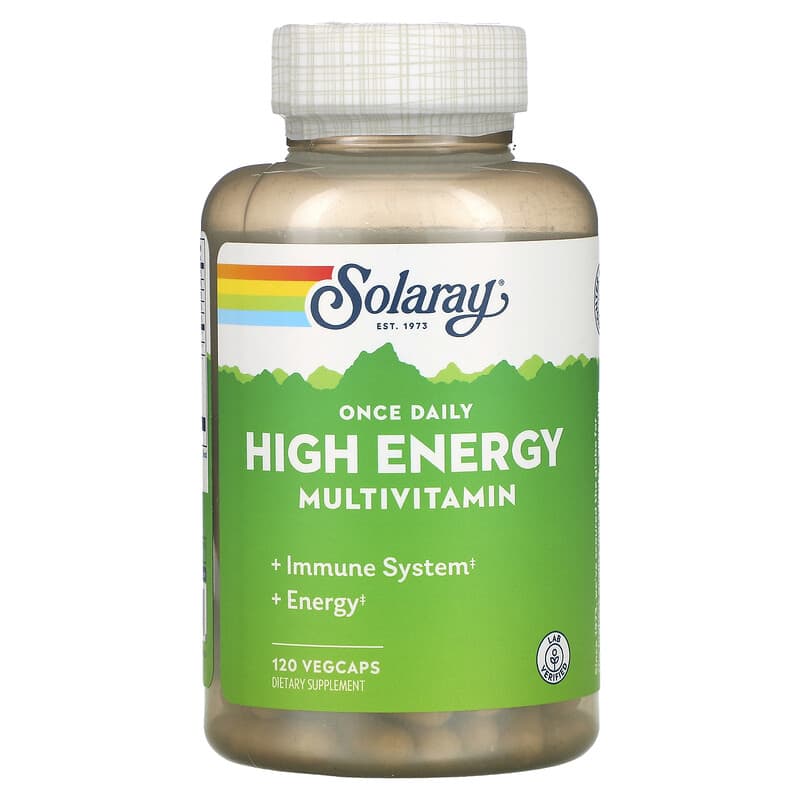 Solaray Once Daily High Energy Multivitamin 120 VegCaps 76280047318
