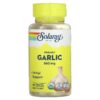 Solaray Organic Garlic 560 mg 100 Organic Capsules 76280192858