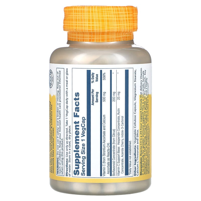 Solaray, Reacta-C, 500 mg, 120 VegCaps 76280610741