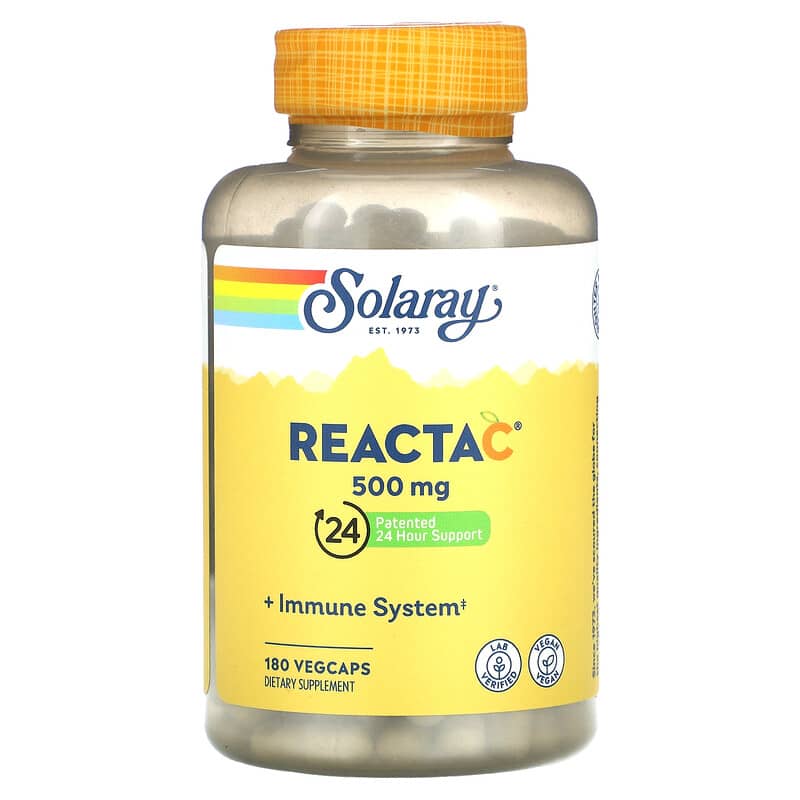 Solaray Reacta-C 500 mg 180 VegCaps 76280166262