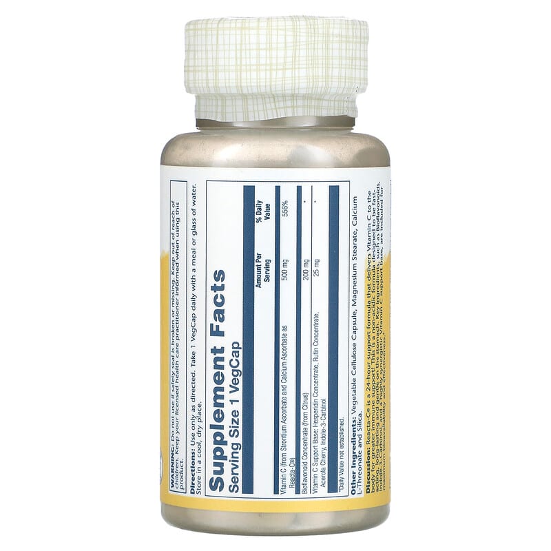 Solaray, Reacta-C, 500 mg, 60 VegCaps 76280559620