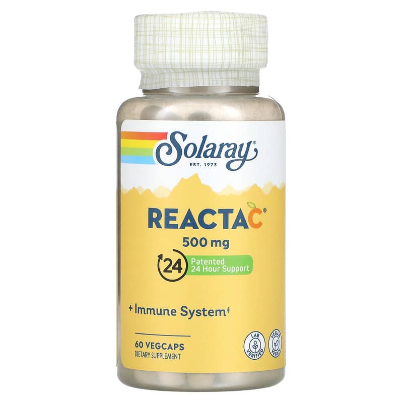Solaray Reacta-C 500 mg 60 VegCaps 76280559620