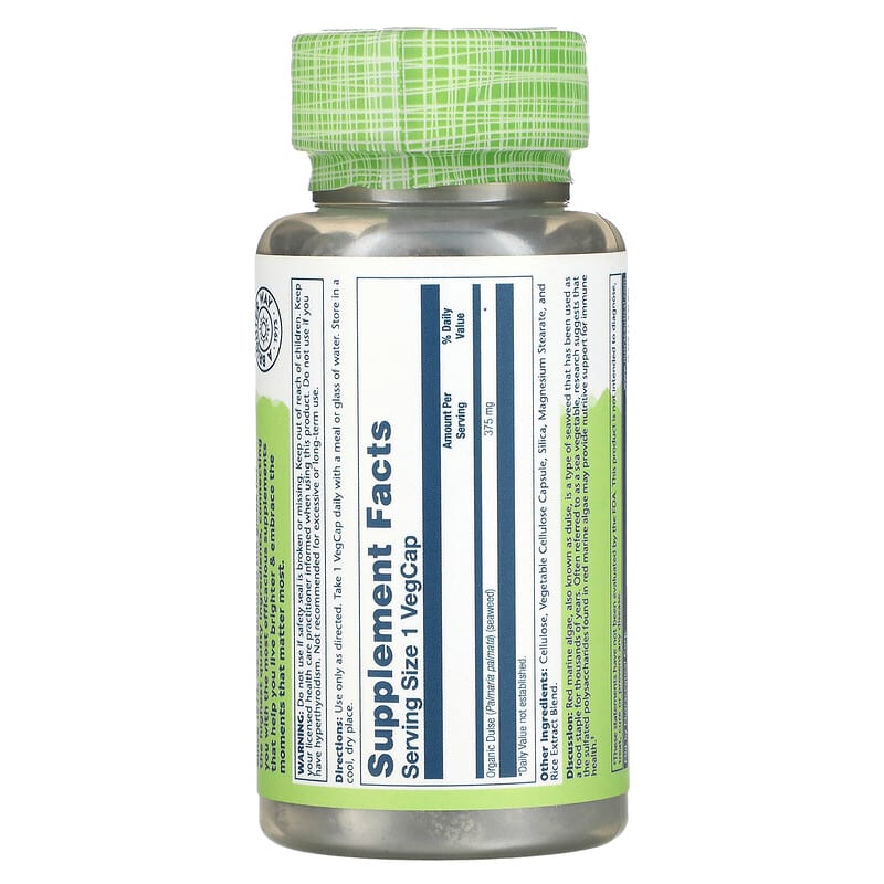 Solaray, Red Marine Algae, 375 mg, 100 VegCaps 76280014815