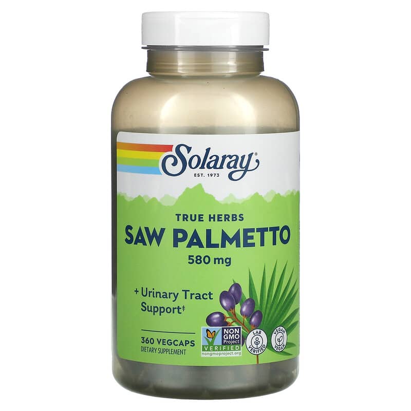 Solaray Saw Palmetto 580 mg 360 VegCaps 76280015522
